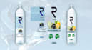 design a modern water bottle label
