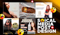 design social media post graphics for facebook, instagram
