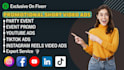 make short promo video ads, event, promo video, short reels, instagram carousel