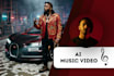 create ai music video, lyric video and spotify canvas