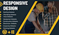 design roofing, plumbing, hvac, handyman, construction website