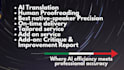 ai translate into italian and human proofread any text