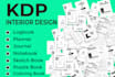 provide amazon KDP interior design for low content KDP books