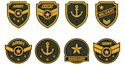 do awesome modern military logo design