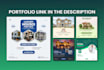 professional instagram post and social media post design