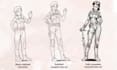 draw line art character concept design