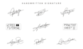 do personal real hand signature logo with video tutorial
