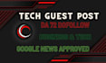 do tech guest post on da 72 website