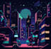 create pixel art scenes and background