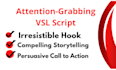 write high converting video sales letter script, vsl script