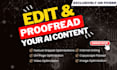 do ai content editing, proofreading, and humanizing
