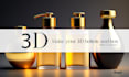 do perfume bottle design and 3d,mockup,packaging, box