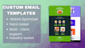 create a professional and responsive custom HTML email template