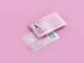 do girly glitter business card