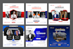 design modern webinar, event, church social media post ads