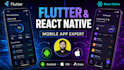 do ai mobile app development andriod and ios app using flutter or react native