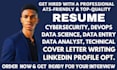 write cybersecurity, data science, software developers, tech, engineering resume