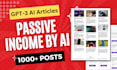 build ai auto blogging wp site with 1000 articles by gpt3 openai chatgpt