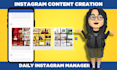 be your instagram marketing manager and content creator for post designs