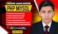 do complete login system with email verification using PHP