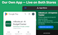 publish your app to the app store and google play, or build it for you