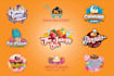 desserts, candy, cookies, bakery, drinks and juices logo