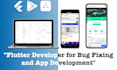 do flutter mobile app development as developer