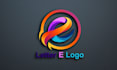 do a modern letter minimalist initial abstract logo design