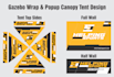 gazebo wrap and popup canopy tent design