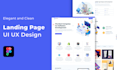 do professional web landing page UI UX design in figma