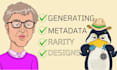create nft art and generate a collection with metadata