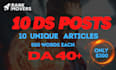 do off page high da SEO backlinks service with da 40 plus sites