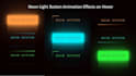 create three awsome buttons with animation using html and css