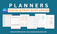 design printable and digital planners or journals in canva