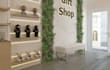 create professional office and shop interior with floor plan