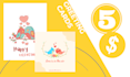 create invitation, greeting, birthday and wedding cards