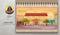 design high quality 2d background and environment