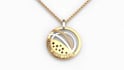 make a necklace and pendant design 3d rendering model