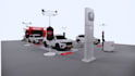 draw and plan a 3d automotive exhibition design