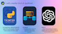 create ai tool in python with gui integrated with database