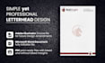 design professional and editable business letterhead