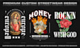 create custom streetwear t shirt design and graphic design