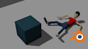 create 3d low poly character animation in blender