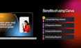 create attractive websites using canva