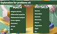 explain any math and physics problem