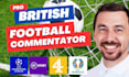 record a british football commentator voice over