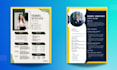 do professional resume design and modern CV template