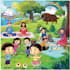 create kids learning books, alphabet and storybook scenes