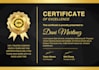 design award certificate, diploma certificate, gift design