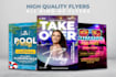 design a flyer, poster, brochure, leaflet, within 6 hours